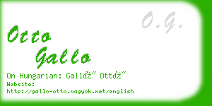 otto gallo business card